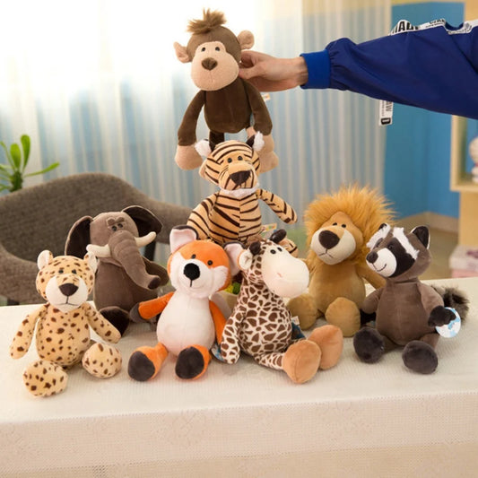 Realistic Jungle Animal Plush Toys – Soft & Lifelike! 🦁🐘