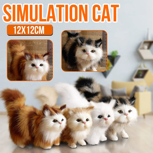 🐱✨ Realistic Cat Plush – Adorable & Lifelike! 🎀🐾