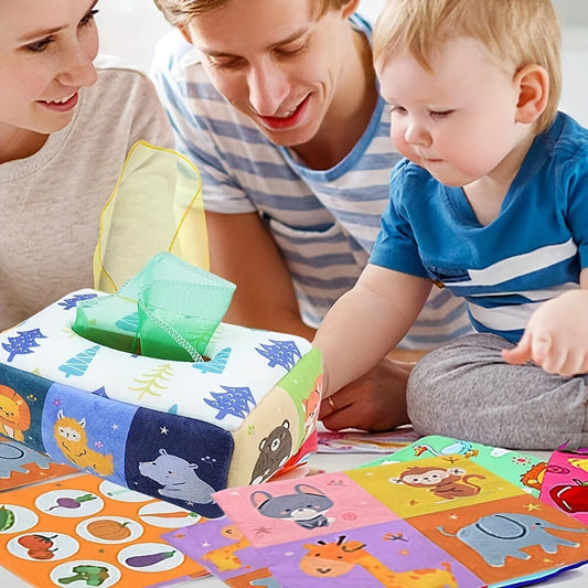 🎩 Montessori Magic Tissue Box – Fun Sensory Play!