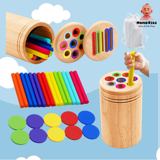 🎨 Montessori Color Sorting & Shape Matching Toy