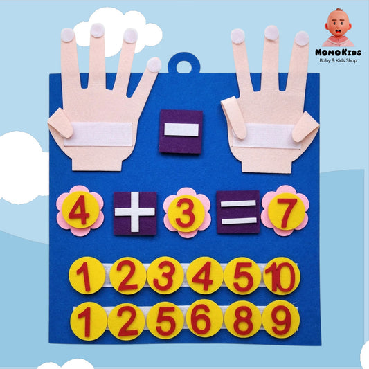 🧮 Montessori Felt Finger Numbers – Fun Counting Toy for Toddlers!