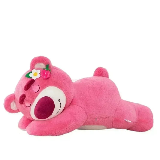 Lotso Strawberry Plush Pillow – 50cm of Cuddly Comfort! 🍓🐻