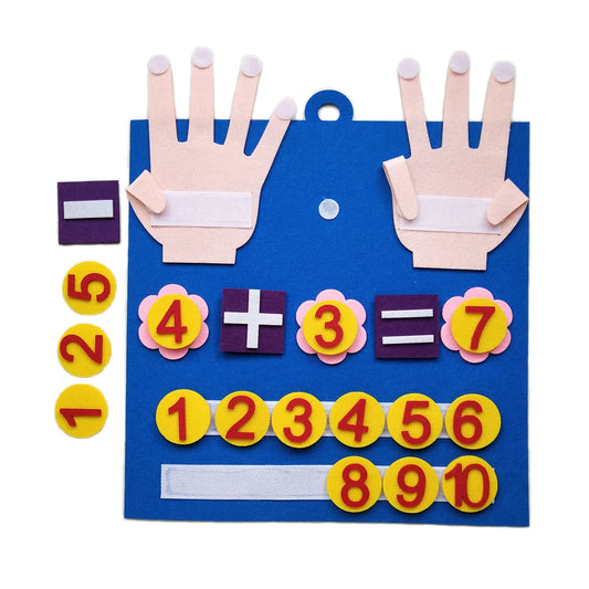 🧮 Montessori Felt Finger Numbers – Fun Counting Toy for Toddlers!