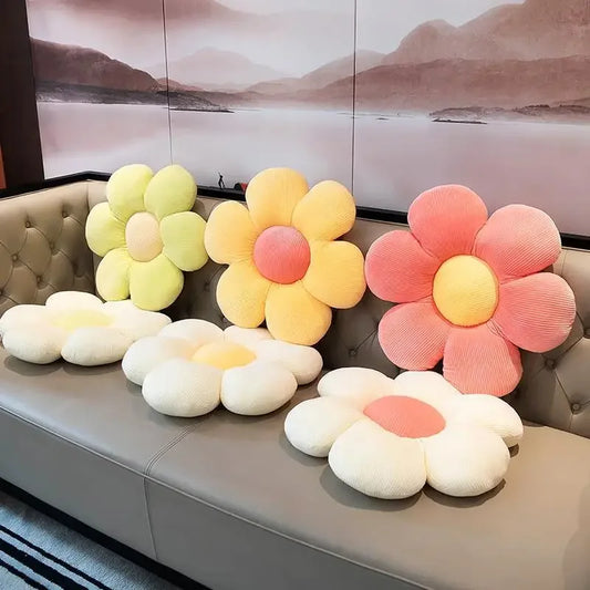 🌸✨ 35CM Colorful Flower Plush Pillow – Cozy & Cute! 🌈🌼