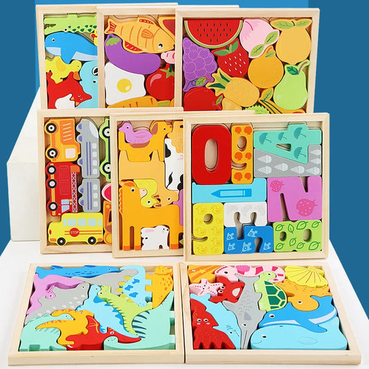 🧩 Montessori 3D Animal Puzzle – Fun & Educational!