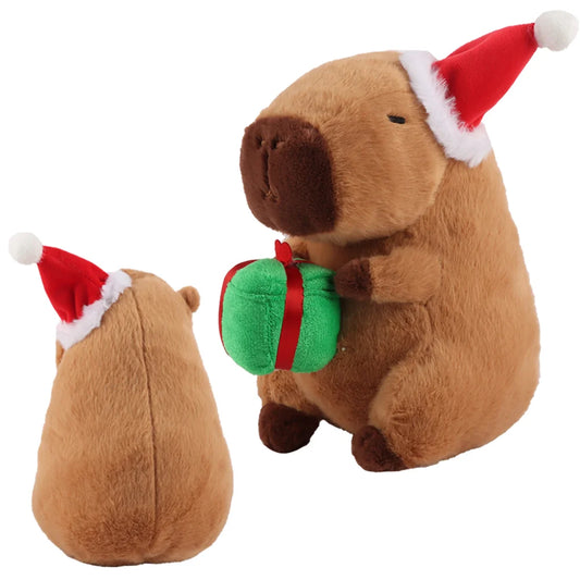 Christmas Capybara Plush – Adorable Holiday Gift! 🎁🎄