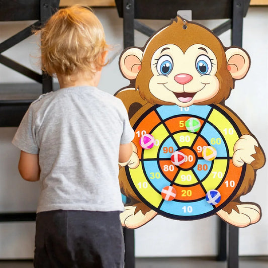 Montessori Sticky Ball Dartboard Game – Safe & Fun for Kids!