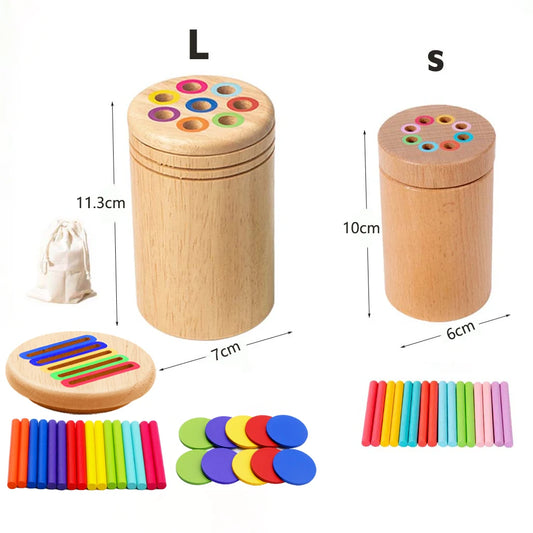 🎨 Montessori Color Sorting & Shape Matching Toy