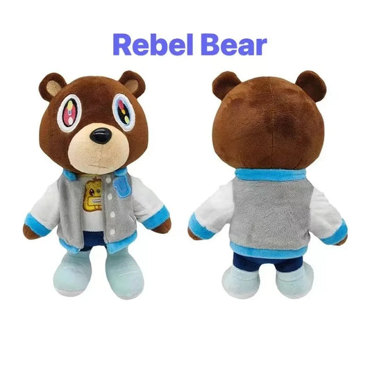 🐻🎓 Kawaii Dropout Bear Plush – Soft & Stylish! ✨🎶