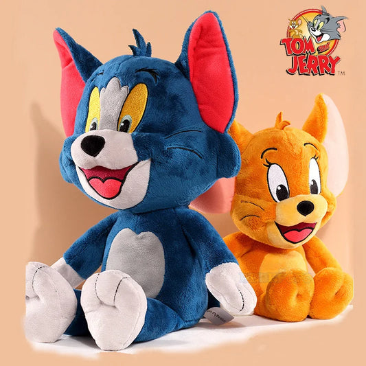 Tom & Jerry Plush Toy – Adorable Cartoon Duo! 🐱🐭