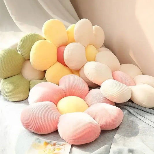 🌸✨ 35CM Colorful Flower Plush Pillow – Cozy & Cute! 🌈🌼