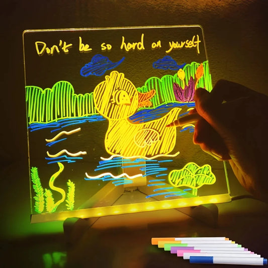 ✨💡 LED Acrylic Message Board – Erasable & Light-Up! 🎨🔋